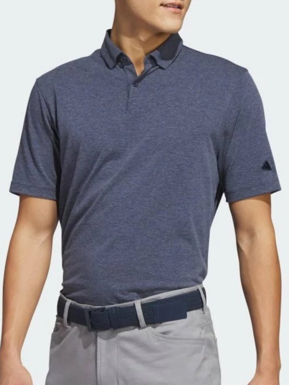 adidas Men’s Dark Navy Heather Go To Polo Shirt XL
